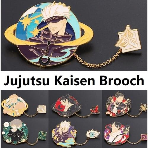 Jujutsu Kaisen Enamel Pin Brooches clothes Backpack Collar Badge Lapel Pin Jewelry Gift Nanami Kento Inumaki Toge Ryoumen Sukuna