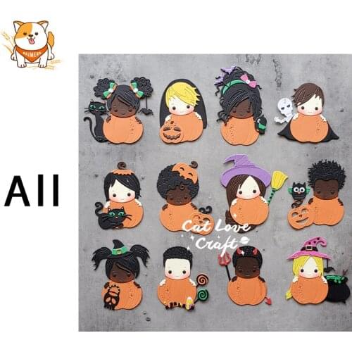 Halloween Baby Series Metal Cutting Dies Mold Scrapbooking Stencil DIY Embossing Craft Die Cuts Card Making New Dies For 2020