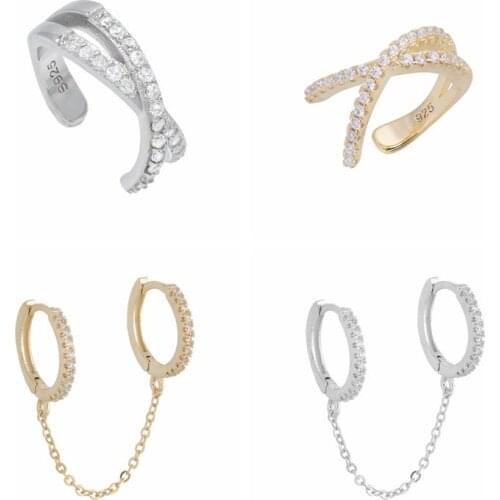 1 pcs 100% 925 Sterling Silver Stud Ear rings For Women Girls Party Gift Pendientes Brincos Prevent allergy Female Jewelry A30