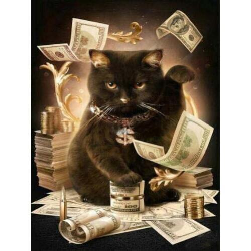 TOUOILP square full Diamond Painting Katten 12