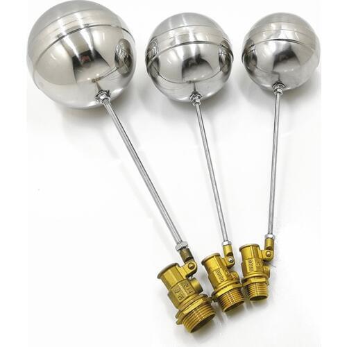 DN15/DN20/DN25 brass Water Tank Liquid Level Metal Float Valve Body 304 Stainless ball avelve Steel Stem toilet valve