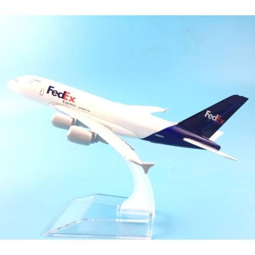 Airlines a380 fedex express aircraft model aircraft model simulation 16 cm alloy christmas toy gift for kids