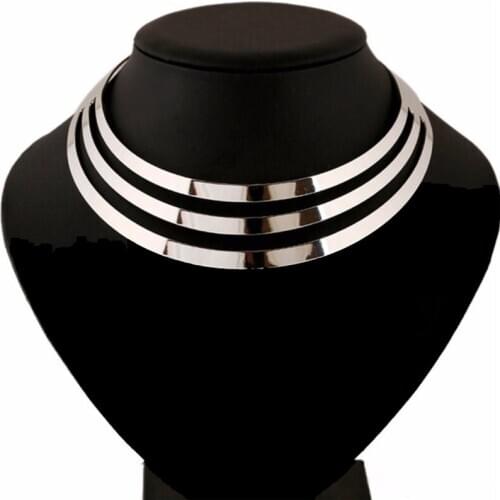 Punk Fashion Jewellery Chain Choker Chunky Statement Bib Collar Necklace