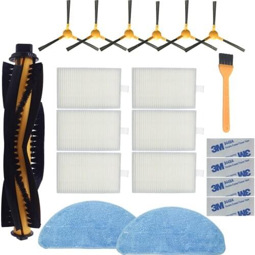 Side Brush HEPA Filter Mop cloth for Proscenic 800T 820S for LIECTROUX C30B Vacuum Cleaner Cleaning Filter Accessories kit