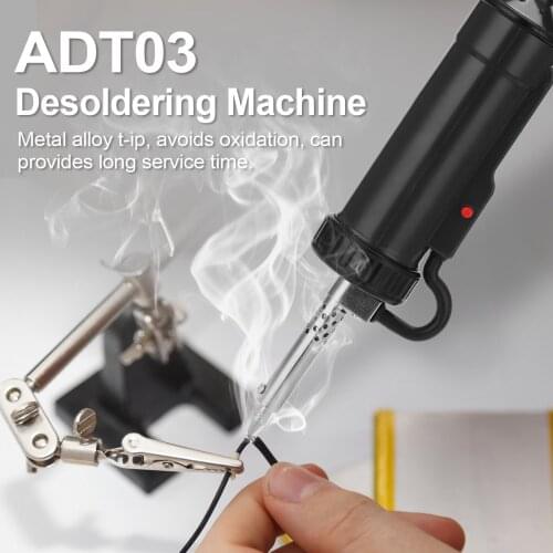 Desoldering Suction Pump Sucker Electric Soldering Iron Pen Tin Desoldering Gun with 3 Nozzle Welding Tool EU Plug 30W 220V