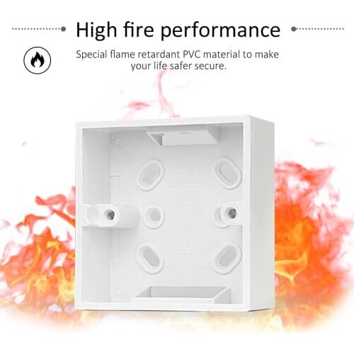 Junction Box Mounting Box 86x86 Wall Switch Socket Dark Box 86mm * 86mm Mounting Box Junction Box Surface Mount Box For Type 86