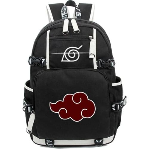 Anime Cosplay Backpack Akatsuki Sharingan Student School Shoulder Bag Teentage Laptop Travel Rucksack
