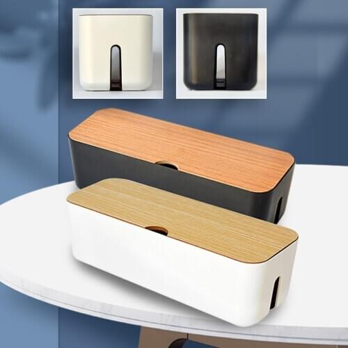 Cable Wire Storage Box Power Strip Case Anti Dust Charger Socket Organizer Network Line Storage Bin Charger Wire Management
