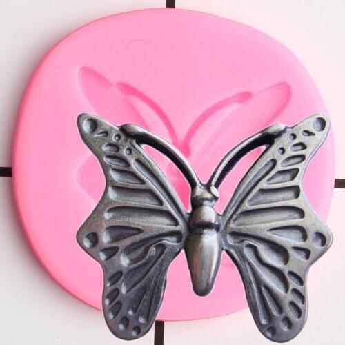 Butterfly Silicone Mold Jewelry Resin Clay Mold Cupcake Topper Fondant Cake Decorating Tools Cookie Baking Candy Chocolate Mould