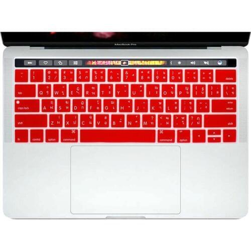 Thai For Apple New Macbook Pro 13.3 Inch A1706 and 15.4 Inch A1707 With Touch Bar US Thailand Silicone Keyboard Cover Skin