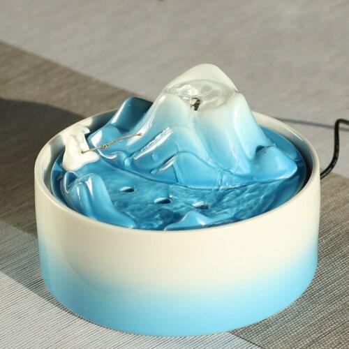 Creative Ceramic Water Fountain Indoor Ornaments Zen Fountains Feng Shui Office Home Decoration Chinese Style Crafts Humidifier