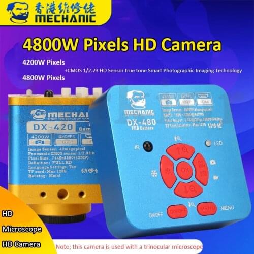 Mechanic HDMI Camera 4800W Pixel 1080P @60FPS CMOS 1/2.23 Multi-function Industrial Grade HD Camera Microscope Camera