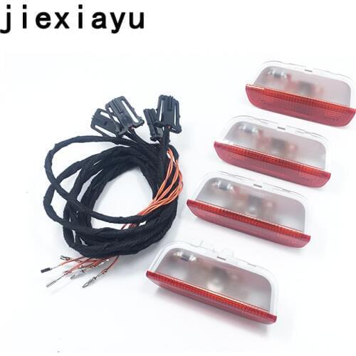 1SET OEM Door Warning Light For Jetta Golf MK5 MK6 Passat B6 B7 Touareg Superb Seat 1K0 947 411 A 3AD 947 411