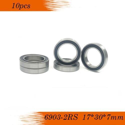 10pcs/lot 6903-2RS Bearing Thin Section 6903 2RS Ball Bearing 6903RS 17*30*7MM Deep Groove Ball Bearings