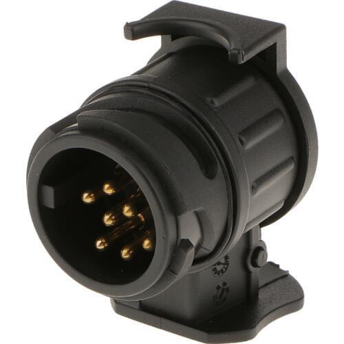 13-Pin To 7-Pin Trailer Plug Adapter Connector For 7-Way Plug Trucks