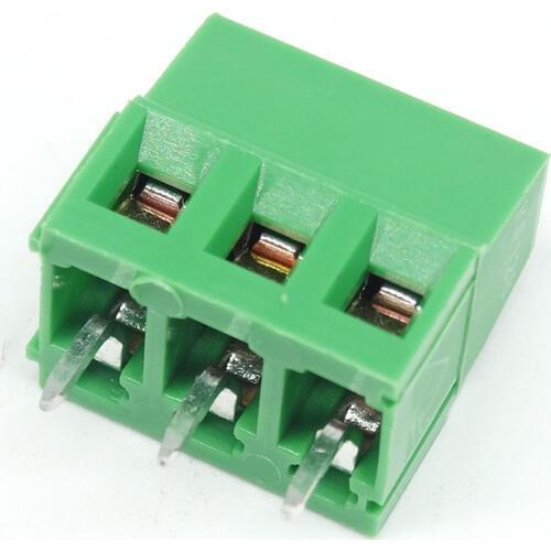 50pcs 5.08mm/0.197" Pitch 3P PCB Screw Terminal Block 128-5.08-3P,UL 300V10A IEC 250V24A