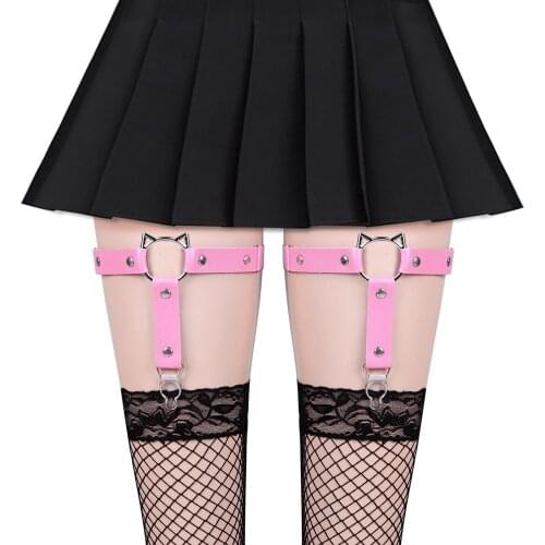 Accessories Leather Harness Fashion Garters Stocking Sexy Lingerie Womens Belt Underwear Festival Rave Costume Punk Goth