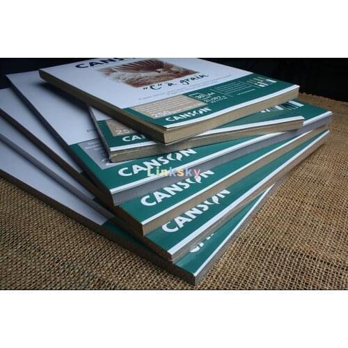 CANSON C-a-grain, Grey Drawing Paper,suitable for sketching and drawing with pencils, charcoal, pastel, graphite and ink