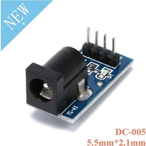 DC-005 DC005 Black DC Power Adapter Power Supply Module Jack Socket Plug Module Board 5.5MMx2.1MM 5.5mm*2.1mm DC 005