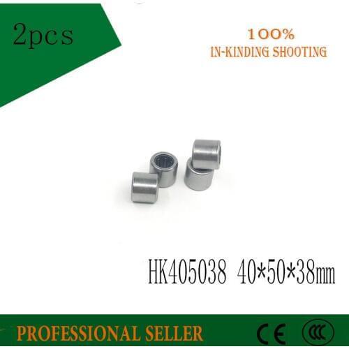 Free shipping (2 PCS) HK405038 Needle Roller Bearing (40mm x 50mm x 38mm) (40x50x38 mm)