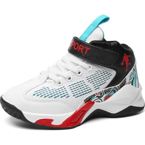 Big Children Shoes Kids Light Sport Shoes Breathable Mesh Running Shoes Basket Shoes Hollow Cushion Tenis Boys Sneakers