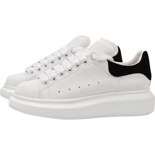 Thick-Soled, Low-Top, Comfortable, Breathable, White Shoes, Spring And Autumn Leather Thick-Soled, High-Energy Sneakers