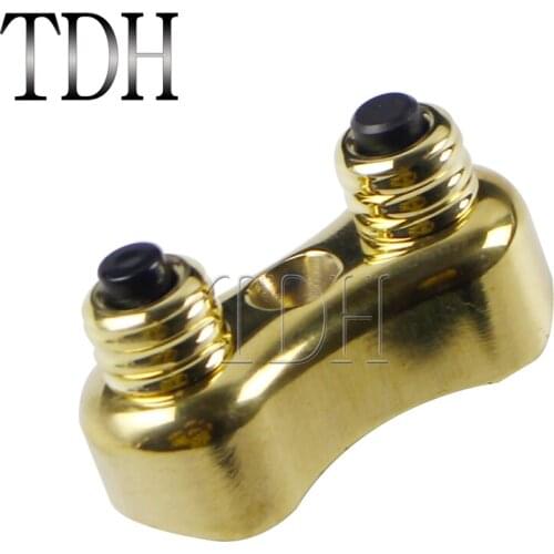 Motorcycle Old School Punk Brass Dual Mini Handlebar Push Button Switch Kit For Harley Cafe Racer Bobber Chopper