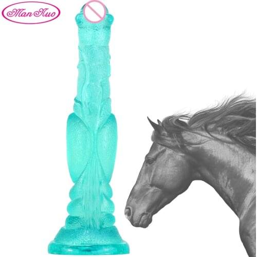 Man Nuo 30cm Animal Horse Penis Long Realistic Dildo Adult Sex Toys for Couples Sucker Cock Big Dick Strapon Erotic Sex Machine