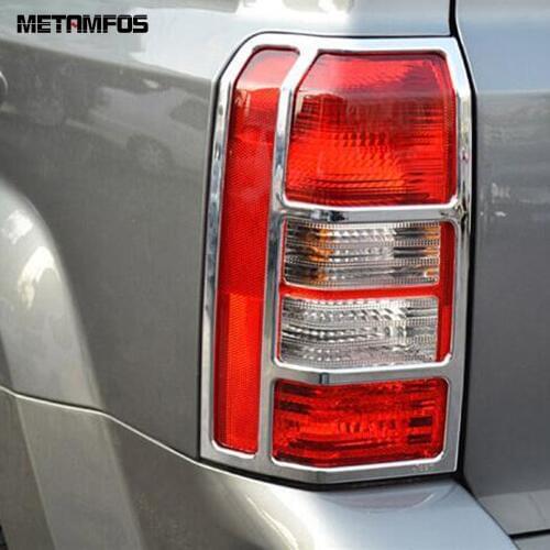 For Jeep Patriot 2007-2015 2016 2017 Chrome Rear Light Lamp Taillamp Cover Trim Decoration Hood Exterior Accessories Car Styling