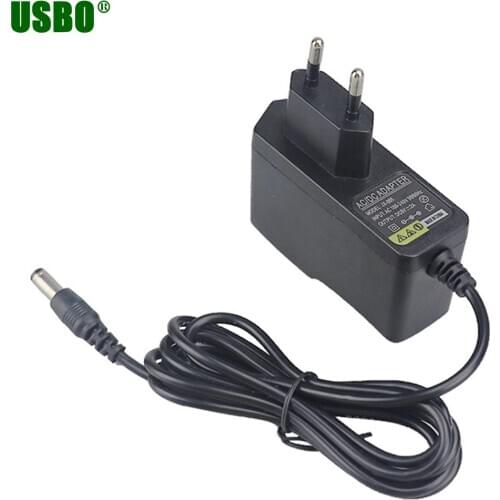 Wholesale 100-240V AC to DC Power Adapter Supply Charger adapter 5V 12V 2A US EU Plug 5.5mm x 2.5mm DC Plug adaptor