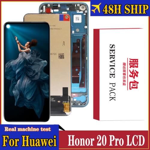Original Screen for Huawei Honor 20 Pro LCD Display Digitizer Assembly Touch Display Apply to Honor 20 pro Display for YAL-AL10