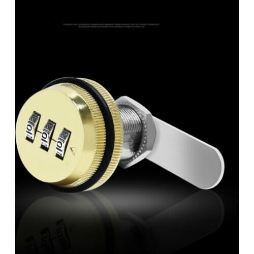 3 Digits code mailbox metal and wooden box Wardrobe Shoe Cabinet Desk Drawer Password Lock 30mm free gift hole opener