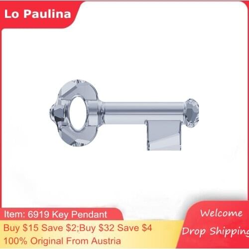 1 Piece 6919 Key Pendant 50mm 100% Original Crystal from Austria Beads Rhinestone DIY Pendant Jewelry Gifts Making