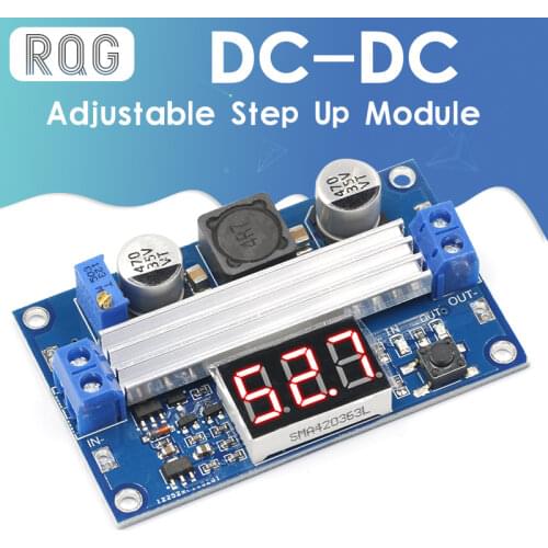 DC DC-DC 3~35V to 3.5~35V LTC1871 Booster step up Step-up module Converter Regulated Power Supply+VoltMeter