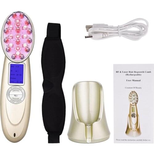 Professional Laser Hair Growth Comb Anti Hair Loss Massager Hair Regrowth Comb Salon Hair Styling Tools
