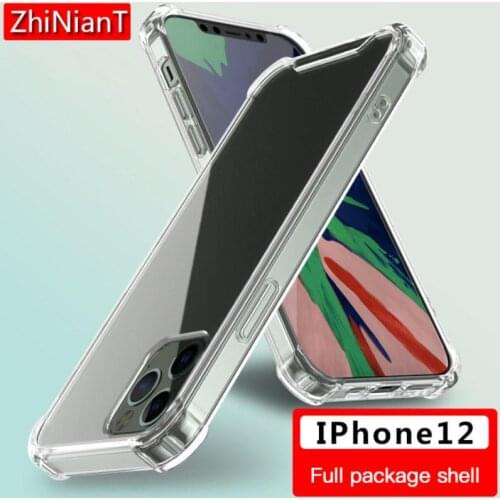 Shockproof Anti Shock Silicon Phone Case For IPhone 12 Mini Pro ProMAX Transparent Shockproof Back Cover For Smartphone