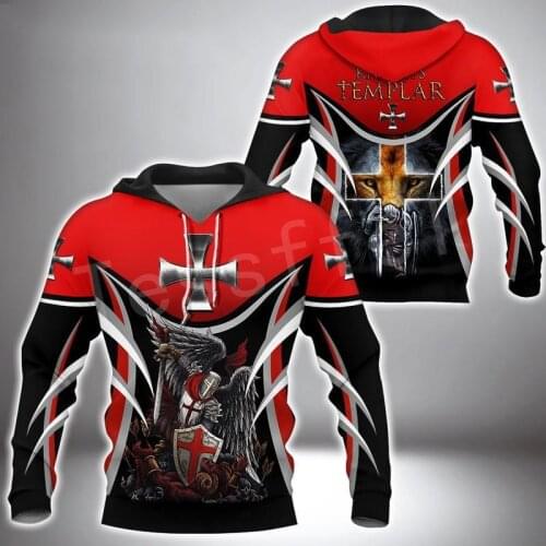 Tessffel Knights Templar Jesus Guard God Armor Pullover Streetwear NewFashion 3DPrint Men/Women Casual Funny Harajuku Hoodies 25