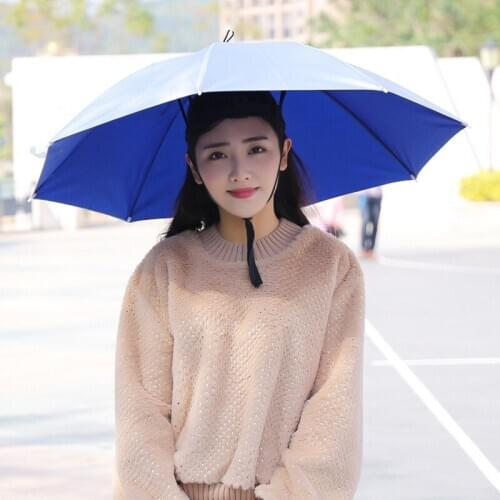 Ok Tea Picking 77cm Cap Sunscreen Windproof Fishing Umbrella Hood Outdoor Fishing Cap Umbrella Umbrella