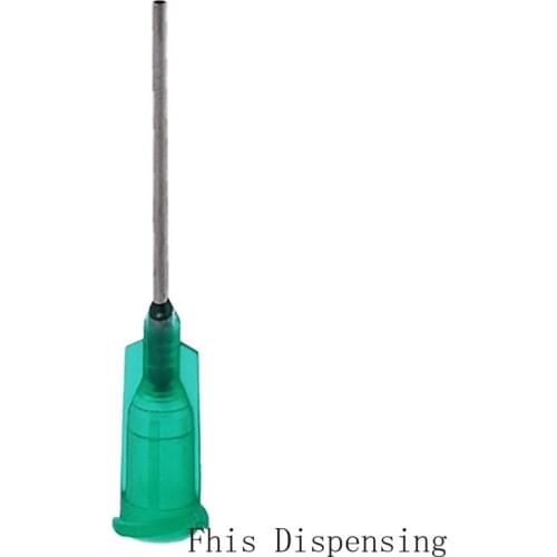 Pack of 100 W/ISO Standard Dispensing Needles PP Luer Lock Hub Tubing Length Precision S.S Dispense 1 Inch 18G Blunt Tips