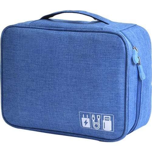 USB Gadgets Cables Wires Charger Power Battery Zipper Cosmetic Bag Portable Digital Storage Bags Organizer