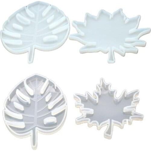 Maple Leaf Silicone Molds Palm Epoxy Resin Molds Casting Coaster DIY Coasters Mould Jewelry Clay Molds Tools