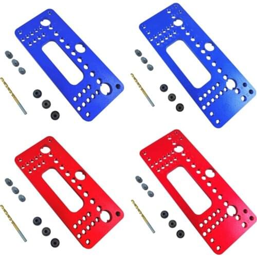 1 Set) Multi-purpose Woodworking Handle Hole Punch Closet Door Cabinet Locator Porous at the Same Time Sturdy Tools
