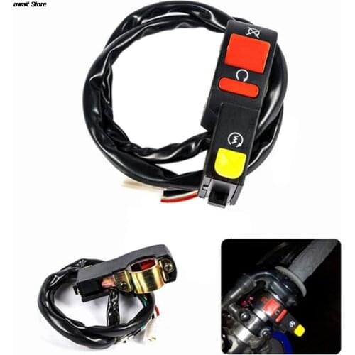 1pc Motorcycle Electric Start Stop On Off Button Kill Switch For Motorcycle Dirt ATV Quad Bike fit 7/8" handlebars
