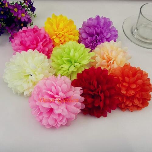 2pcs 10CM Artificial chrysanthemum Silk Flower Heads For DIY Flower bouquet Party Decorations Hat Shoes Apparel accessory props