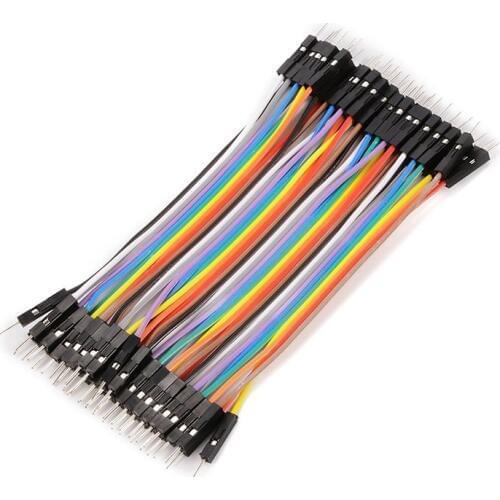 40PCS 10CM 2.54MM Row Male to Male Dupont Cable Breadboard Jumper Wire For arduino