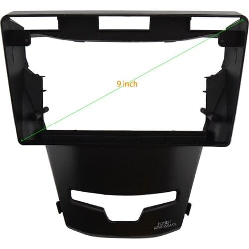 9 INCH Car Audio Frame GPS Navigation Fascia Panel Car dvd Plastic Frame Fascia is suitable for 2014-2016 SSANG YONG KORANDO