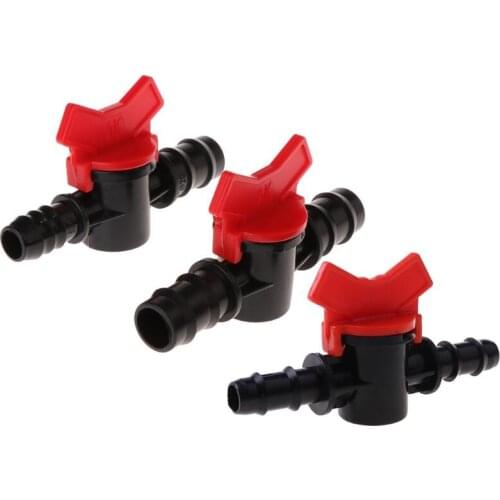 Fish Tank Double Tap ABS 12mm/16mm Water With Valve Adjustable Aquarium Supplies