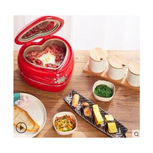 Arrocera en forma de corazn, 220V, 300 L, w, calentador estreo de 9 horas de aislamiento, revestimiento de aleacin de