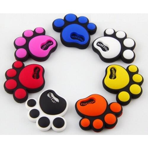 Car Sticker Door Side Guard Protector Animal Footprint Bear Paw Dog Emblem Auto Car Crash Sticker Car Decoration car-stying