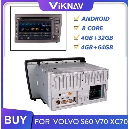 Car multimedia player car radio auido for VOLVO S60 V70 XC70 2000 2001 2002 2003 2004 DVD player android auto GPS navigation